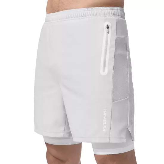 Шорты Hayabusa Men’s Layered Performance Shorts Light Grey-S