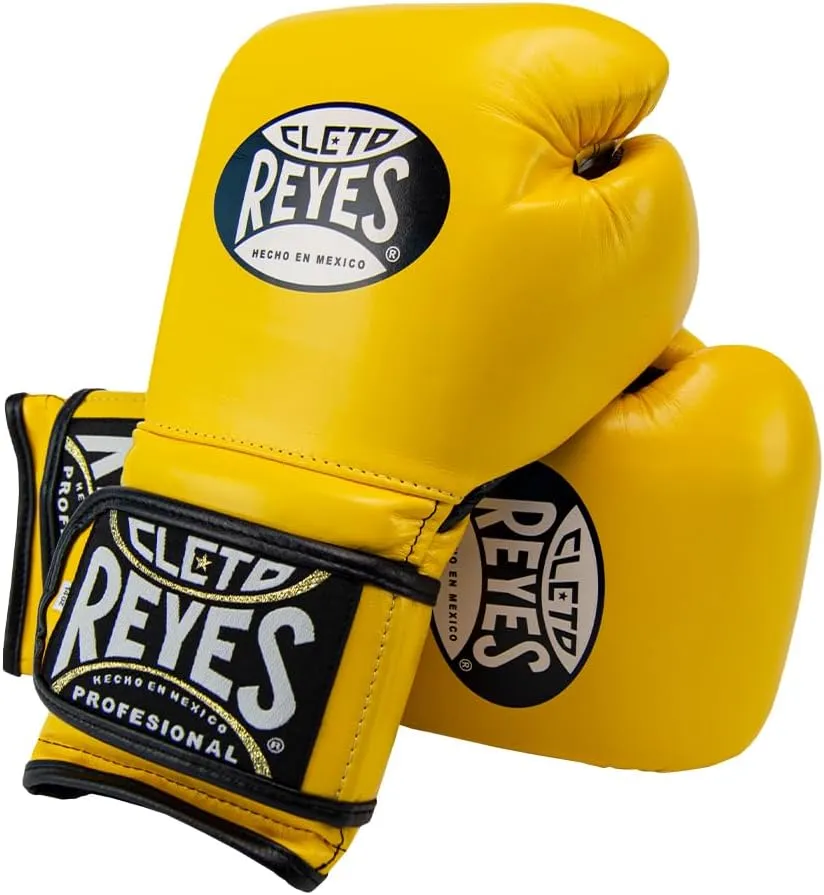 Рукавиці для боксу Cleto Reyes Hook and Loop Training Gloves Yellow-12