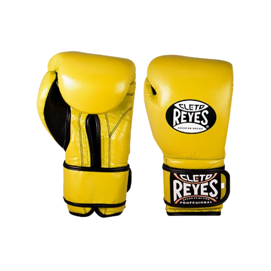 Рукавиці для боксу Cleto Reyes Hook and Loop Training Gloves Yellow-12