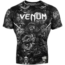 Рашгард Venum Art Short Sleeves Rashguard Black/White-L