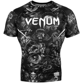 Рашгард Venum Art Short Sleeves Rashguard Black/White-M