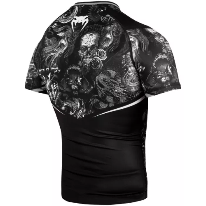 Рашгард Venum Art Short Sleeves Rashguard Black/White-M