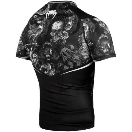 Рашгард Venum Art Short Sleeves Rashguard Black/White-M