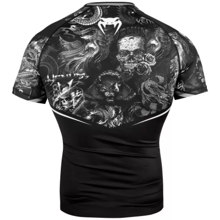 Рашгард Venum Art Short Sleeves Rashguard Black/White-M