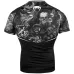Рашгард Venum Art Short Sleeves Rashguard Black/White-M