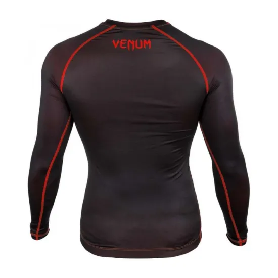Рашгард Venum Contender 3.0 Compression Long Sleeves Black/Neo Red-S