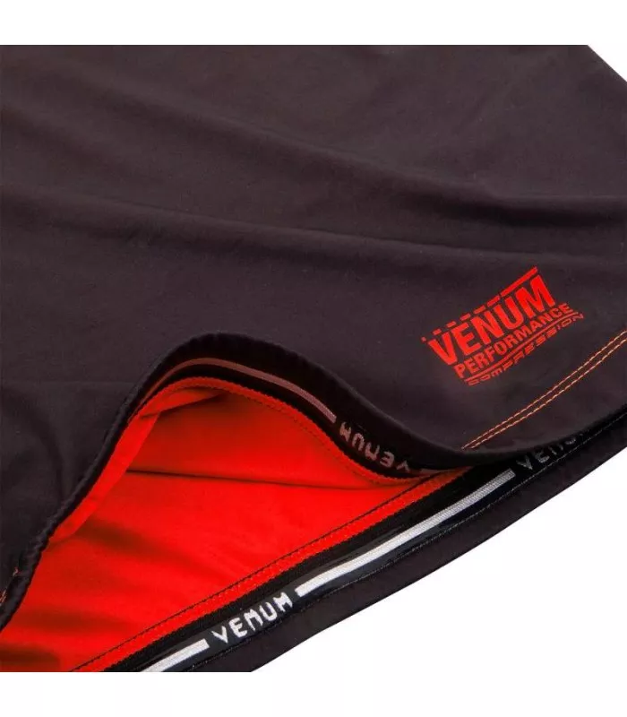 Рашгард Venum Contender 3.0 Compression Long Sleeves Black/Neo Red-S