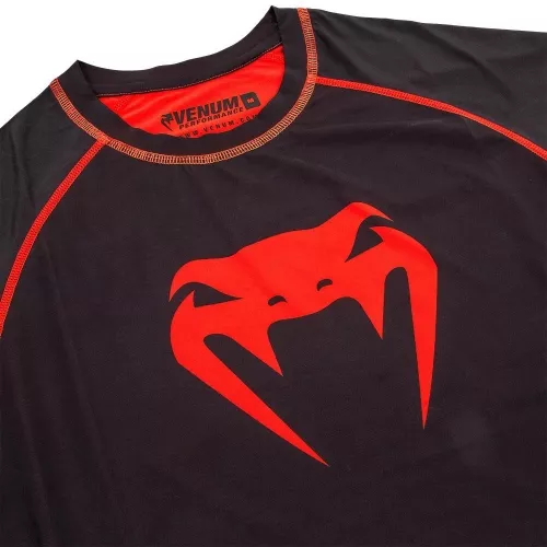 Рашгард Venum Contender 3.0 Compression Short Sleeves Black/Neo Red-L 