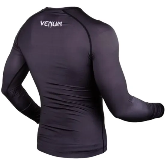 Рашгард Venum Contender 3.0 Compression Long Sleeves Black/White-M