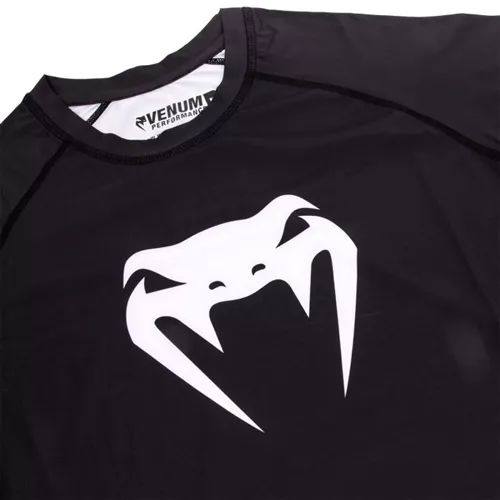 Рашгард Venum Contender 3.0 Compression Long Sleeves Black/White-M