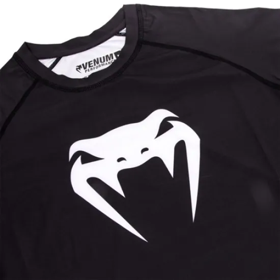 Рашгард Venum Contender 3.0 Compression Long Sleeves Black/White-M