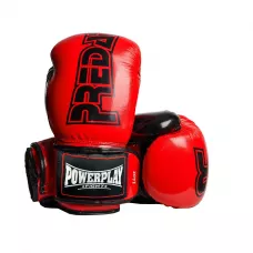 Боксерські рукавички PowerPlay 3017 червоні карбон 16 унцій