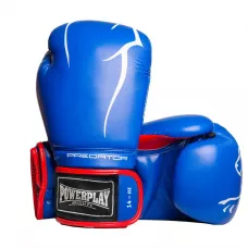 Боксерские перчатки PowerPlay 3018 синие 14 унций