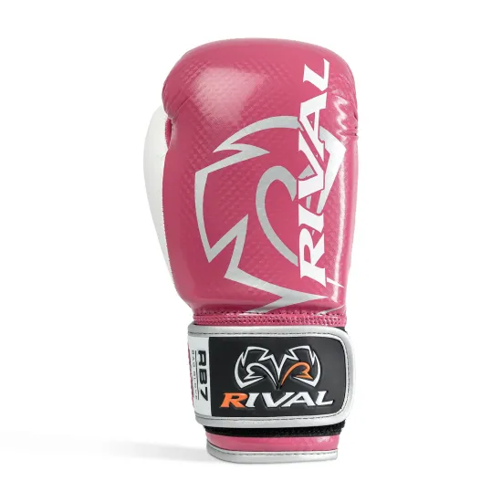 Боксерські рукавиці RIVAL RB7 Fitness Plus Bag Gloves Pink-10 унцій (S)