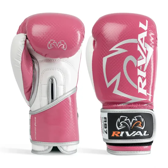 Боксерські рукавиці RIVAL RB7 Fitness Plus Bag Gloves Pink-10 унцій (S)