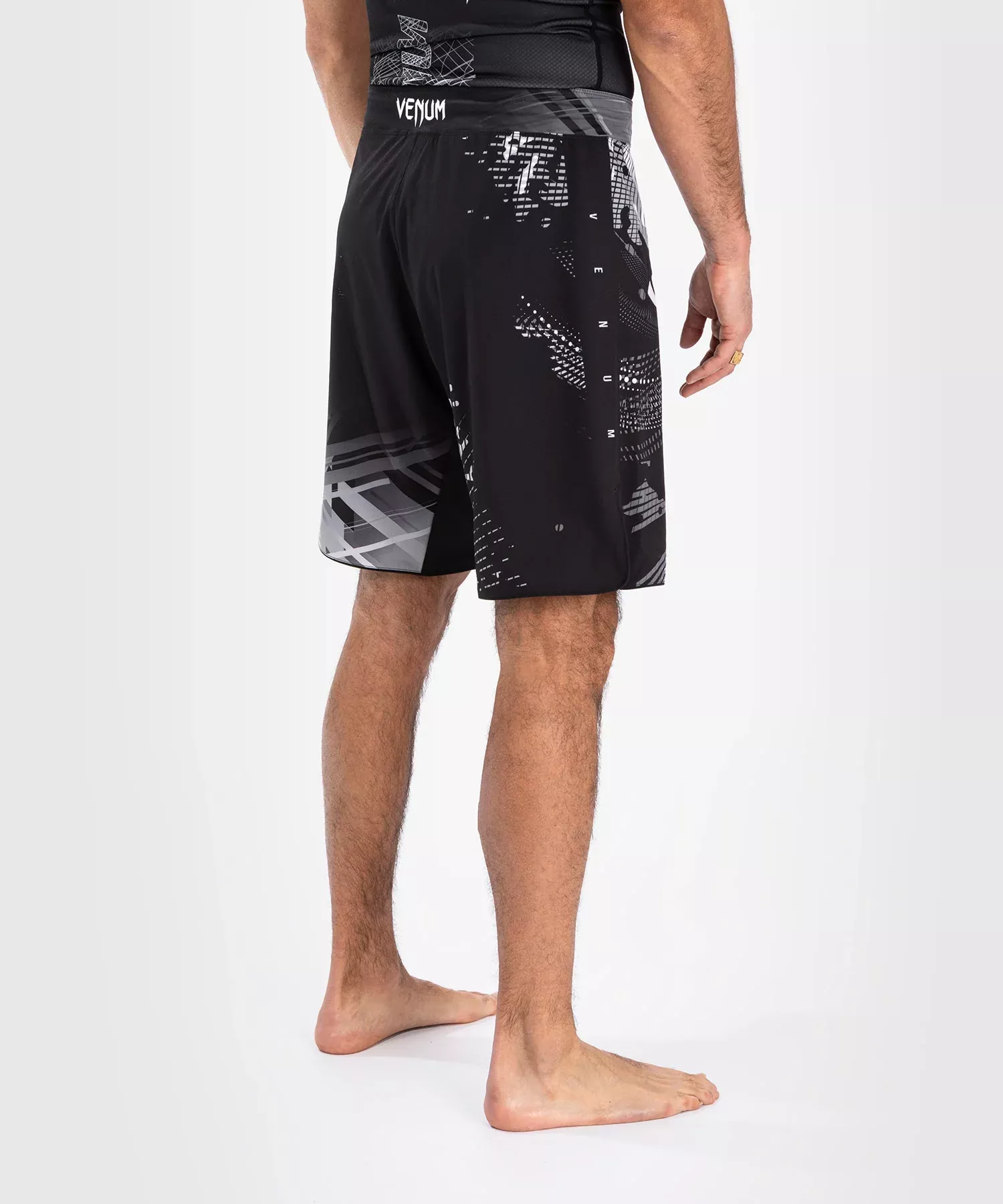 Шорти для ММА Venum Gorilla Jungle Fightshort Black/White-S