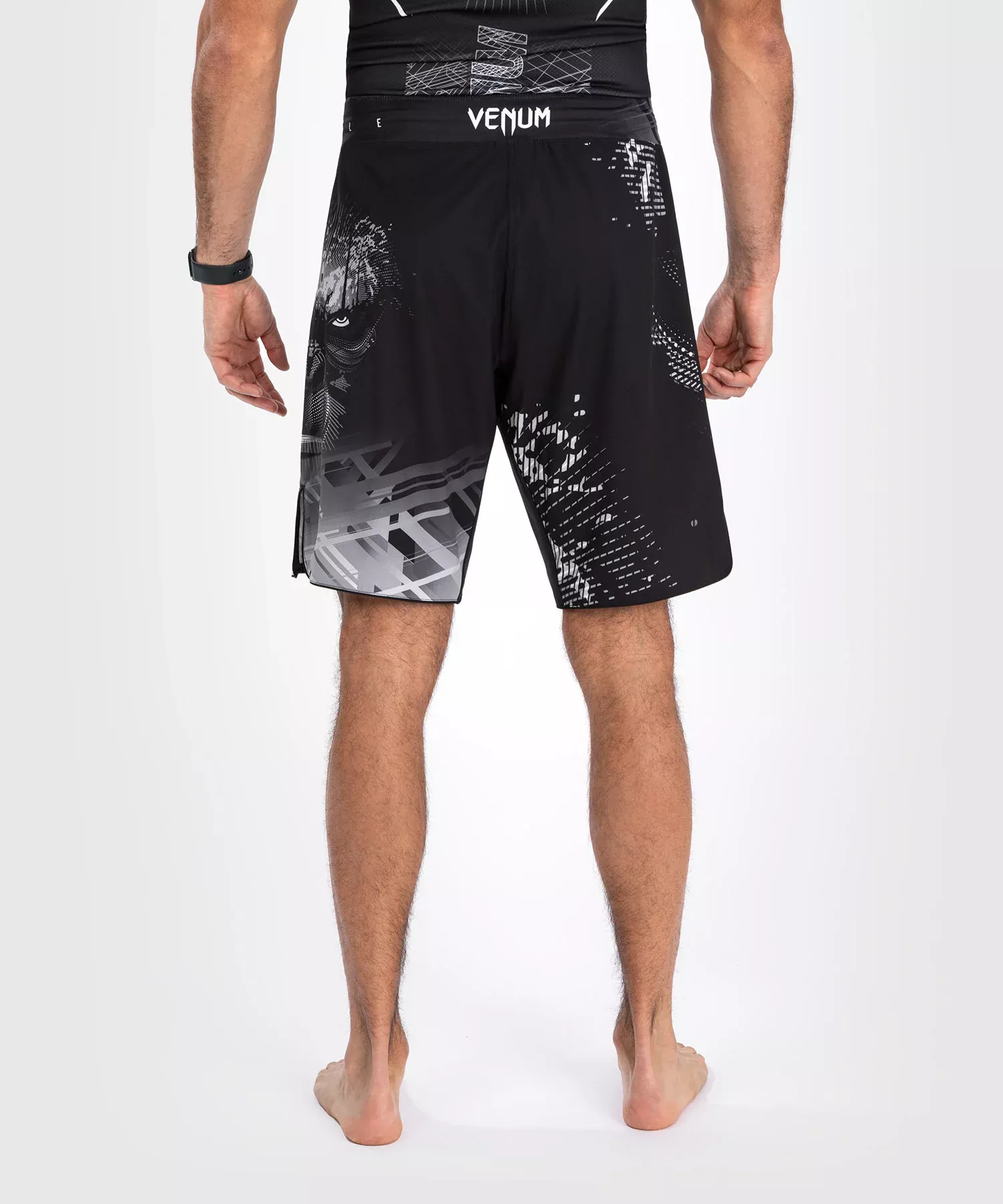 Шорти для ММА Venum Gorilla Jungle Fightshort Black/White-S