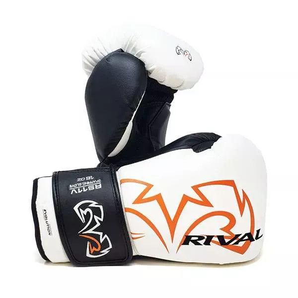 Боксерские перчатки Rival RS11V Evolution Sparring Gloves White-14
