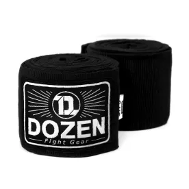 Боксерские бинты Dozen Monochrome Semi-elastic Hand Wraps Black-3,75м