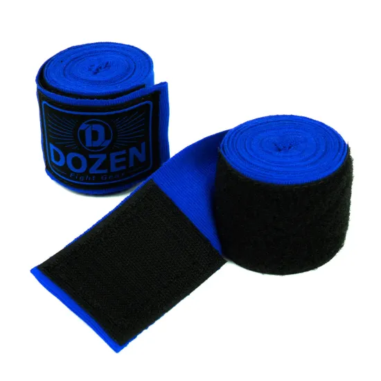 Боксерские бинты Dozen Monochrome Semi-elastic Hand Wraps Blue-2,75м