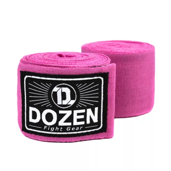 Боксерські бинти Dozen Monochrome Semi-elastic Hand Wraps Pink-2,75м
