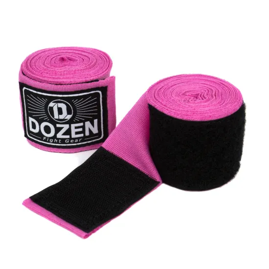 Боксерські бинти Dozen Monochrome Semi-elastic Hand Wraps Pink-2,75м