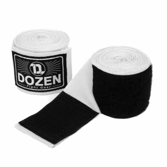 Боксерські бинти Dozen Monochrome Semi-elastic Hand Wraps White-2,75м