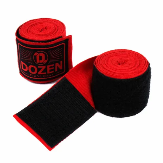 Боксерські бинти Dozen Monochrome Semi-elastic Hand Wraps Red-2,75м