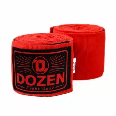 Боксерські бинти Dozen Monochrome Semi-elastic Hand Wraps Red-4,75м