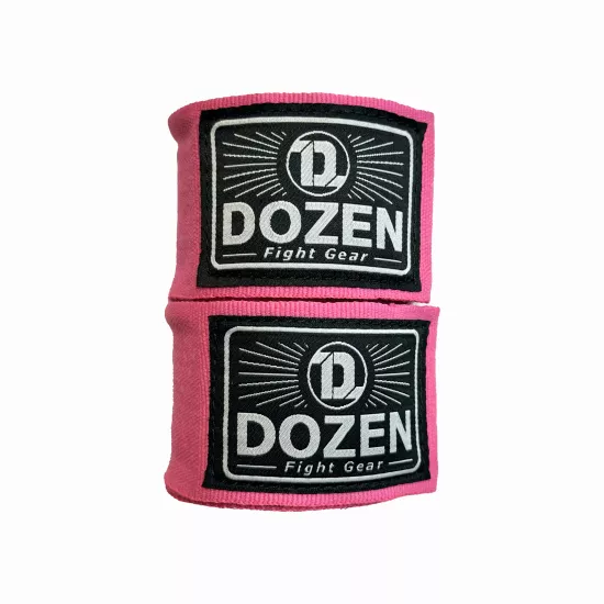 Боксерські бинти Dozen Monochrome Semi-elastic Hand Wraps Pink-2,75м