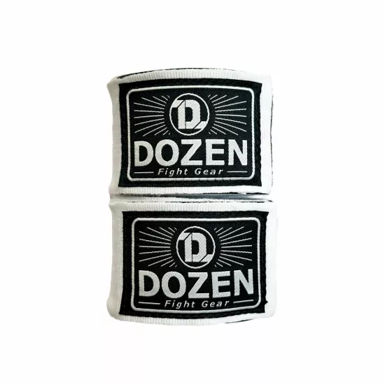 Боксерські бинти Dozen Monochrome Semi-elastic Hand Wraps White-2,75м