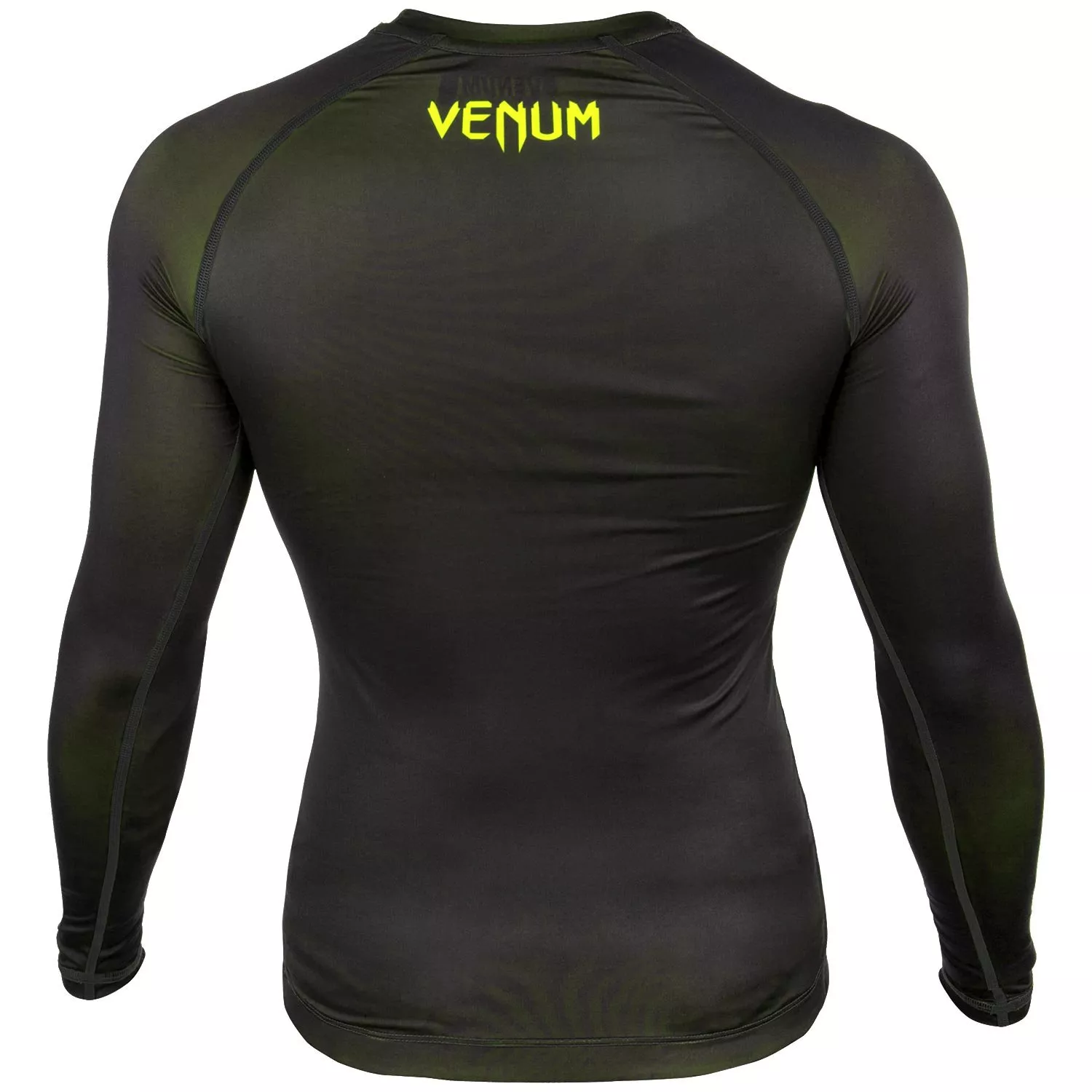 Рашгард Venum Contender 3.0 Compression Long Sleeves Black/Neo Yellow-L 