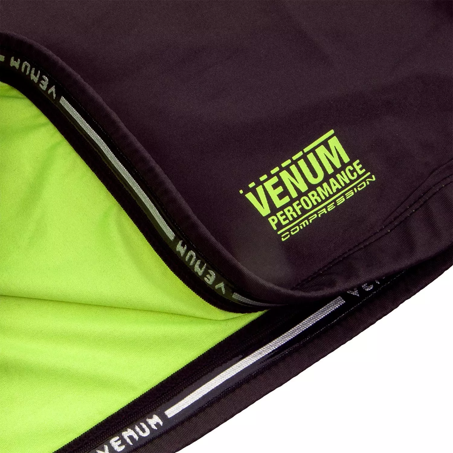 Рашгард Venum Contender 3.0 Compression Long Sleeves Black/Neo Yellow-L 