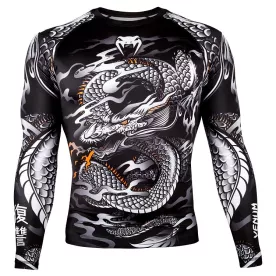 Рашгард Venum Dragon's Flight Rashguard Black/White-S