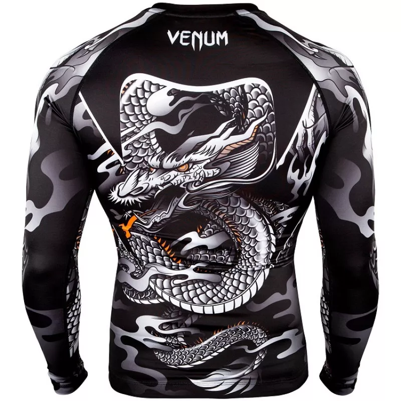 Рашгард Venum Dragon's Flight Rashguard Black/White-S