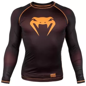 Рашгард Venum Contender 3.0 Compression Long Sleeves Black/Neo Orange-L 