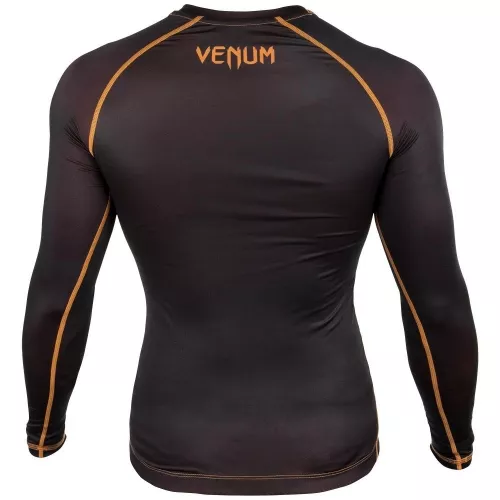 Рашгард Venum Contender 3.0 Compression Long Sleeves Black/Neo Orange-L