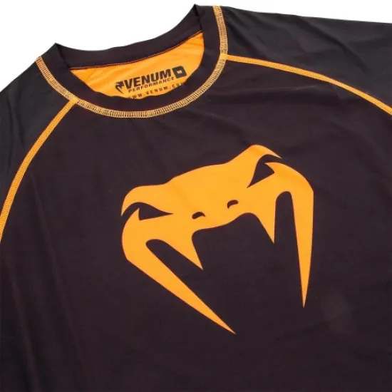 Рашгард Venum Contender 3.0 Compression Long Sleeves Black/Neo Orange-L 
