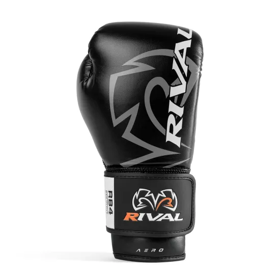 Боксерські рукавиці RIVAL RB4 Aero Bag Gloves Black-10 унцій (S)