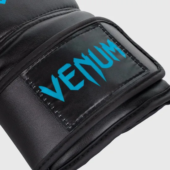 Боксерские перчатки Venum Contender Black/Cyan 10 унций