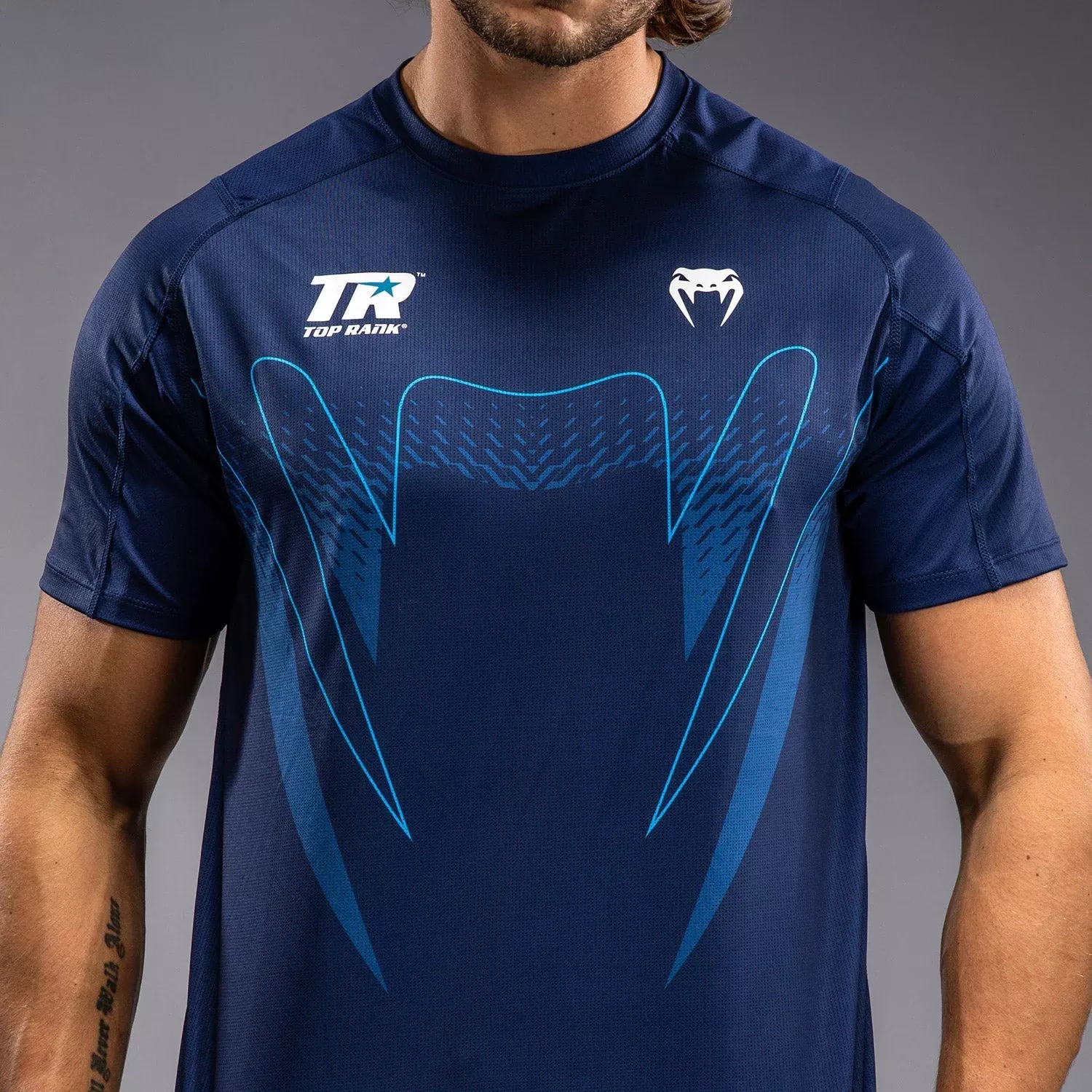 Футболка Venum x Top Rank Original Men's Dry Tech Shirt Navy Blue-S
