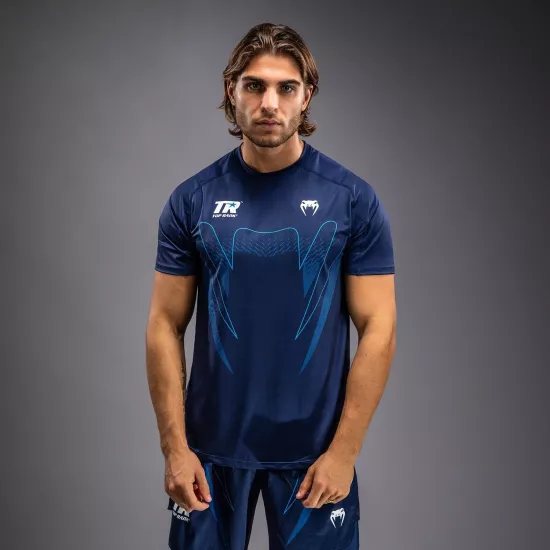 Футболка Venum x Top Rank Original Men's Dry Tech Shirt Navy Blue-S