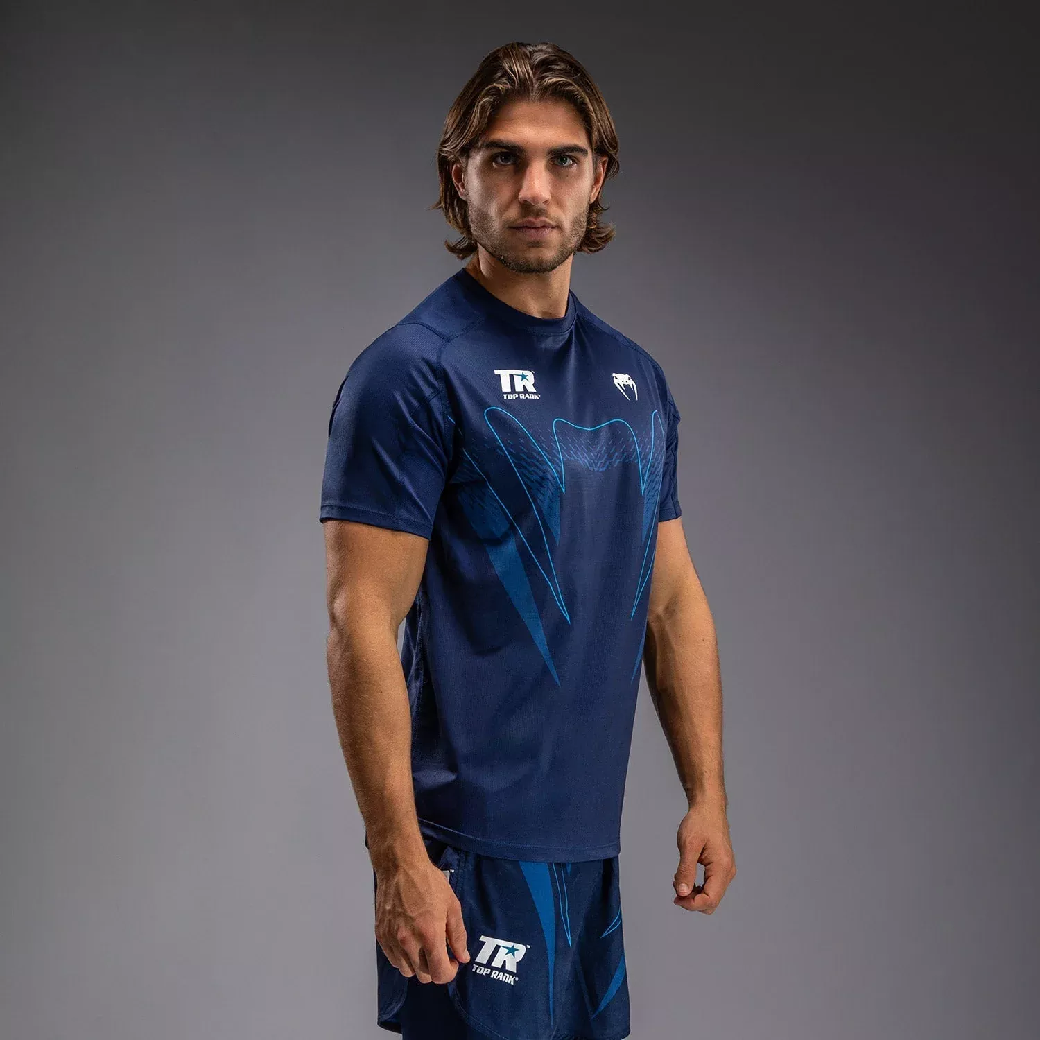 Футболка Venum x Top Rank Original Men's Dry Tech Shirt Navy Blue-S