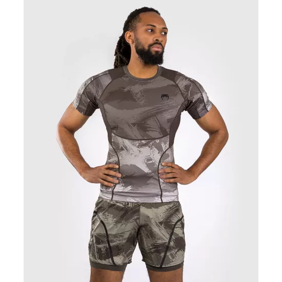 Рашгард Venum Electron 3.0 Short Sleeve Rashguard Sand-S