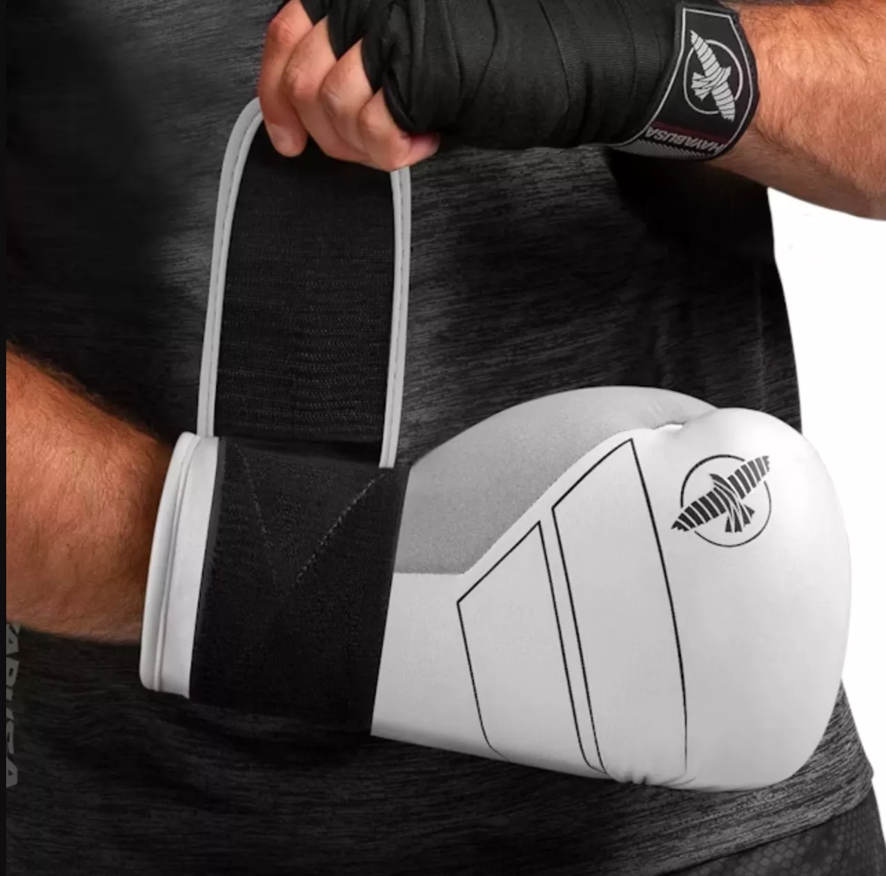 Боксерские перчатки Hayabusa S4 Leather Boxing Gloves White-10