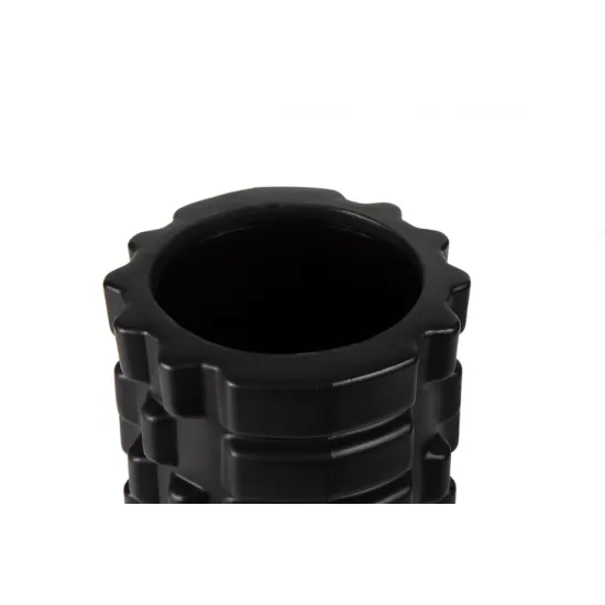 Масажний ролик (роллер) PowerPlay 4025 Massage Roller Чорний (33x14см.)