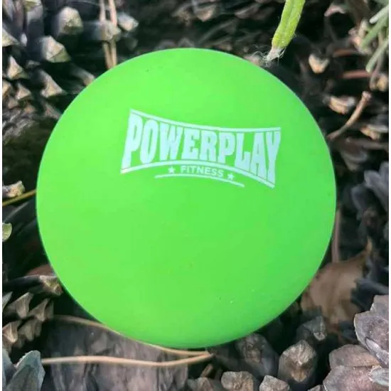 Масажний силіконовий м'яч PowerPlay PP-4354 Silicone Lacrosse Ball (6.3см.) Зелений