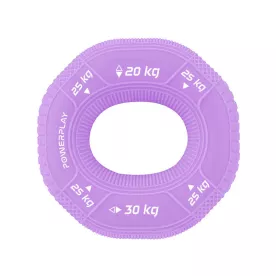 Эспандер кистевой силиконовый PowerPlay PP-4331 Hand Grip Medium 20-25-30 кг. Фиолетовый