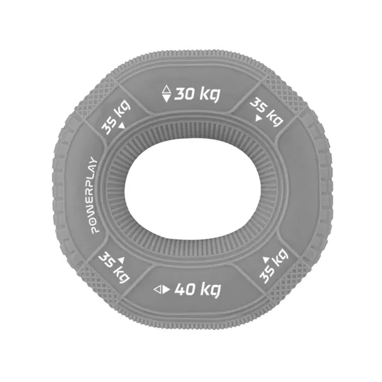 Эспандер кистевой силиконовый PowerPlay PP-4331 Hand Grip Large 30-35-40 кг. Серый