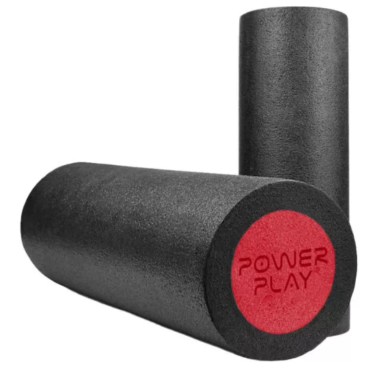 Масажний ролик PowerPlay 4021 Fitness Roller Черно-красный (45x15см.)